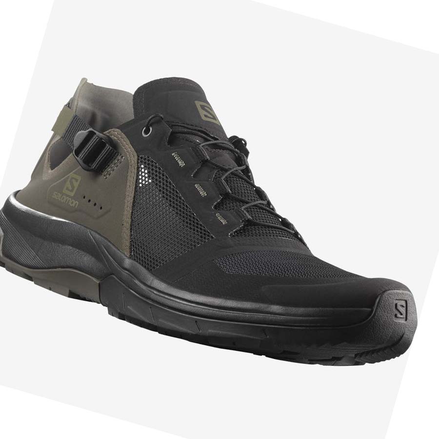 Tenis Senderismo Salomon TECH AMPHIB 4 Hombre Negros Grises | MX 3625JPQ